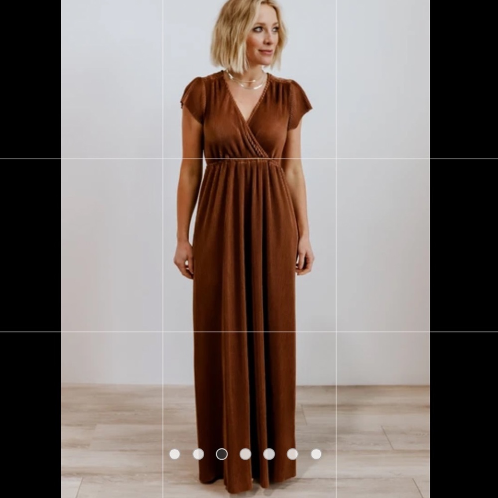 Baltic Born Athena bronze maxi dress medium